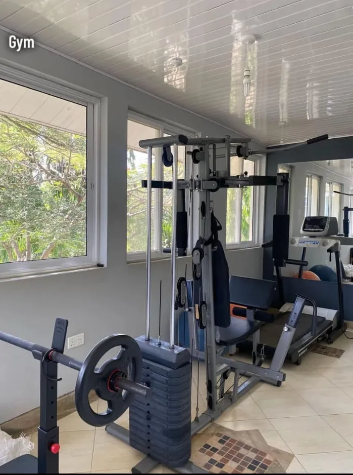 Compact gym room available at a Malindi and Watamu accommodation villa